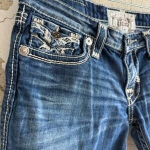 Y2K Big Star Liv Embroidered Denim Shorts Size 27L